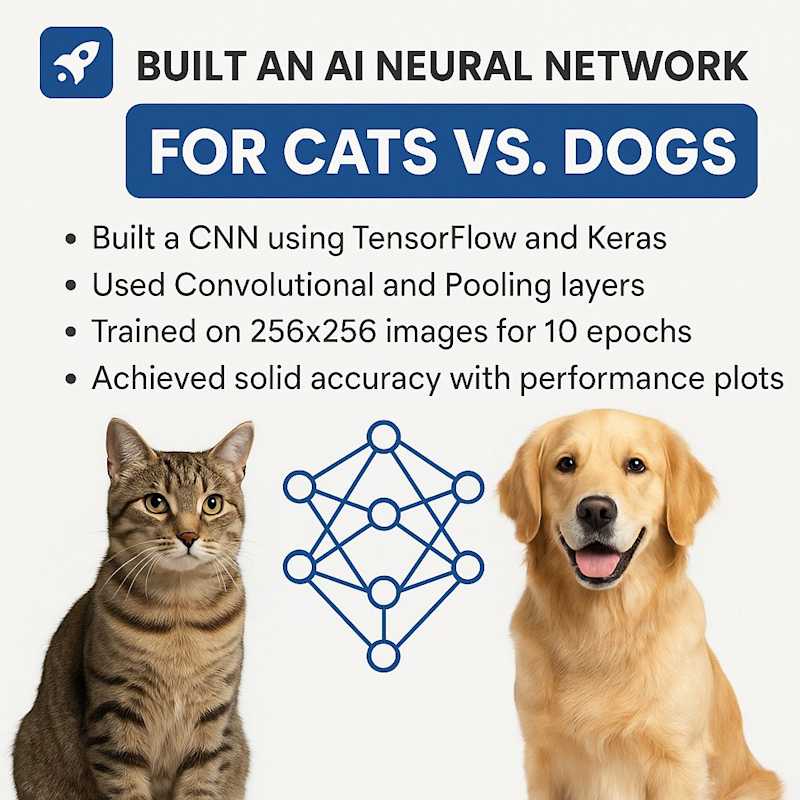 Cover image for AI Neural Network for Cats vs. Dogs Classification