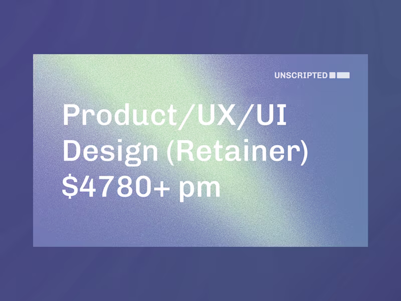 Cover image for Product Strategy & Design for MVPs & Scale