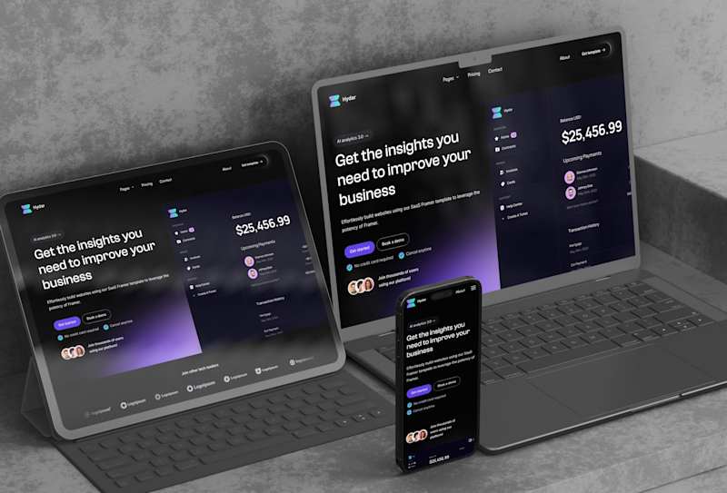 Cover image for Hydar —  SaaS Business Framer Template