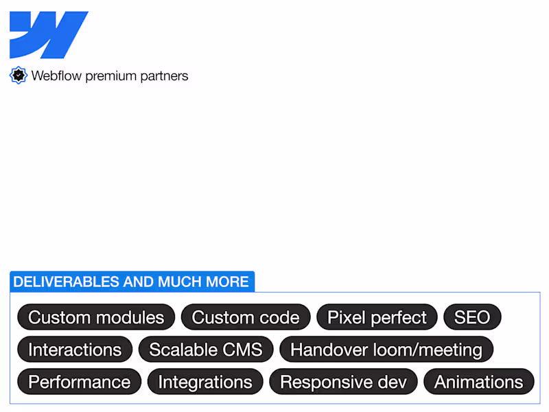 Cover image for Webflow development