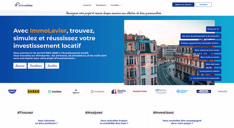 Cover image for Mission for ImmoLevier - Real Estate Investment Platform