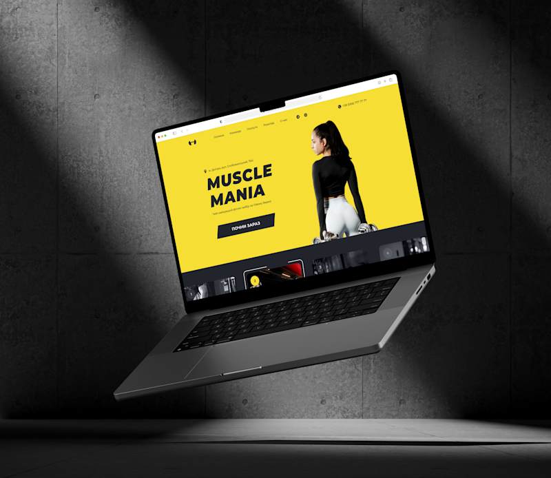 Cover image for Muscle Mania | GYM | Landing Page