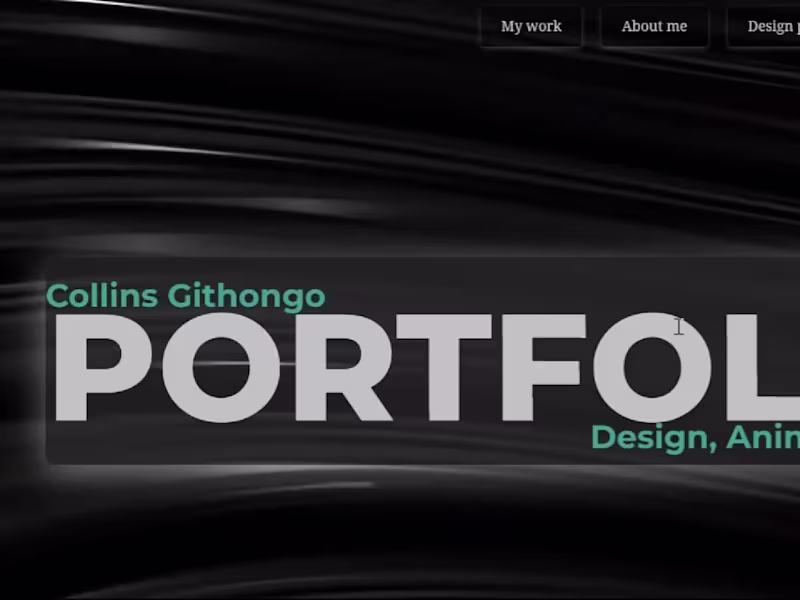 Cover image for Collins Githongo portfolio