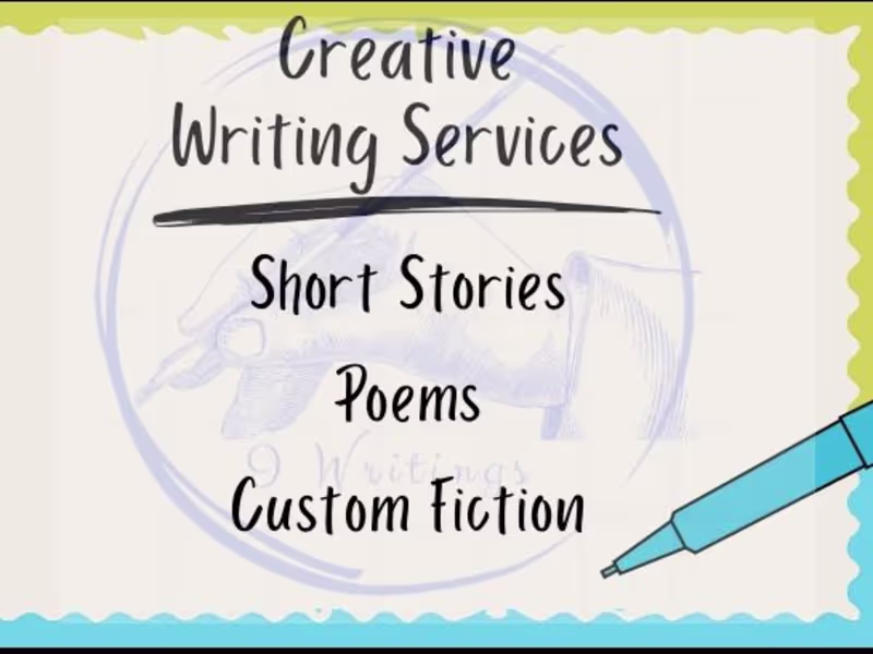 Cover image for Crafting Immersive Stories: Expert Creative Writing Services