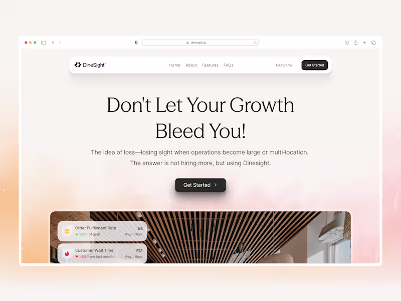 Cover image for DineSight Framer Development