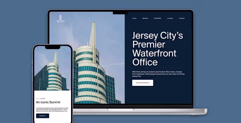 Cover image for 10 Exchange – A Digital Showcase of a Jersey City Office Space