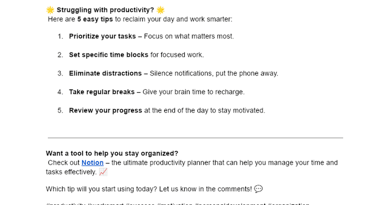 Cover image for 5 Productivity Tips for Smarter Work