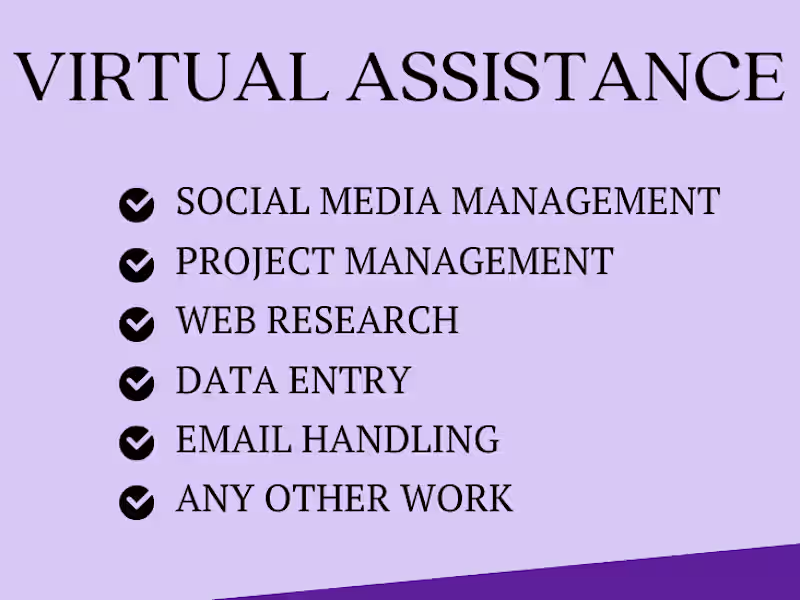 Cover image for Efficient Virtual Assistant Services | Administrative and more