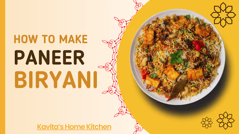 Cover image for Paneer Biryani