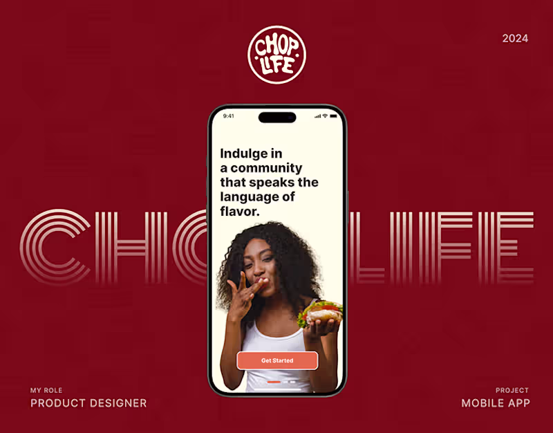 Cover image for ChopLife mobile App casestudy :: Behance