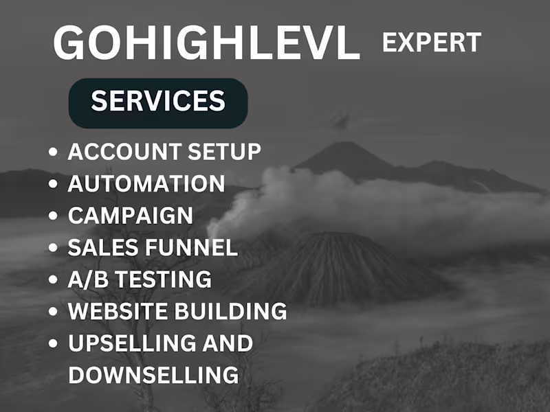 Cover image for I will setup and manage gohighlevel email marketing & automation