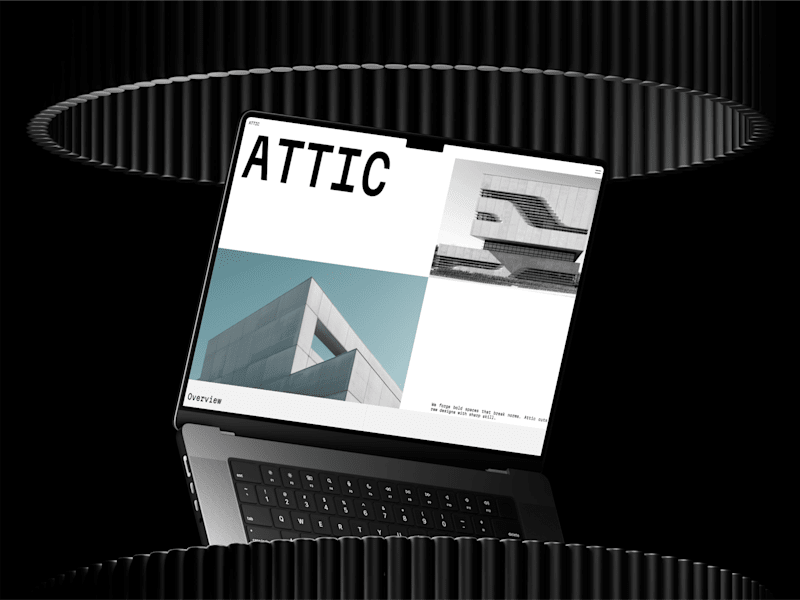 Cover image for Attic - Brutalist Framer template for Studios