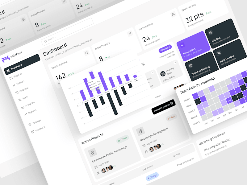 Cover image for Project Management Dashboard