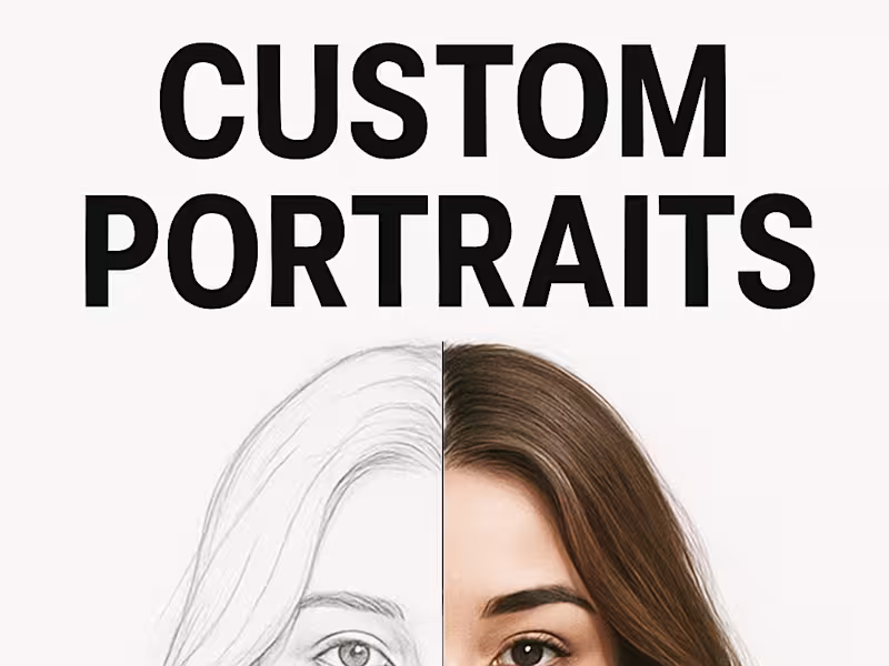 Cover image for Custom Portrait Drawing (Add-on Service).