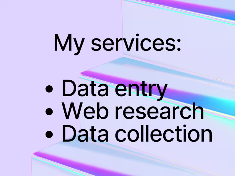 Cover image for Efficient Data Entry Specialist