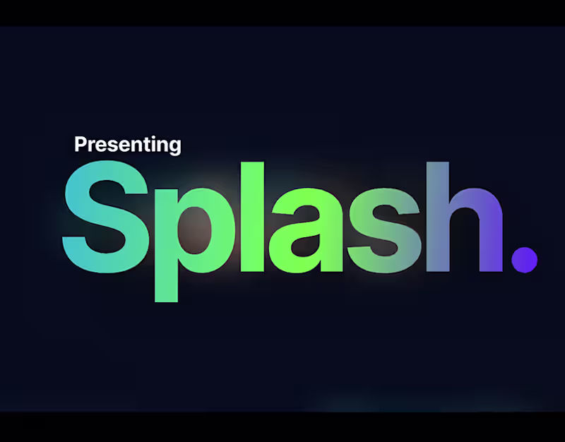 Cover image for Splash scroll :: Behance