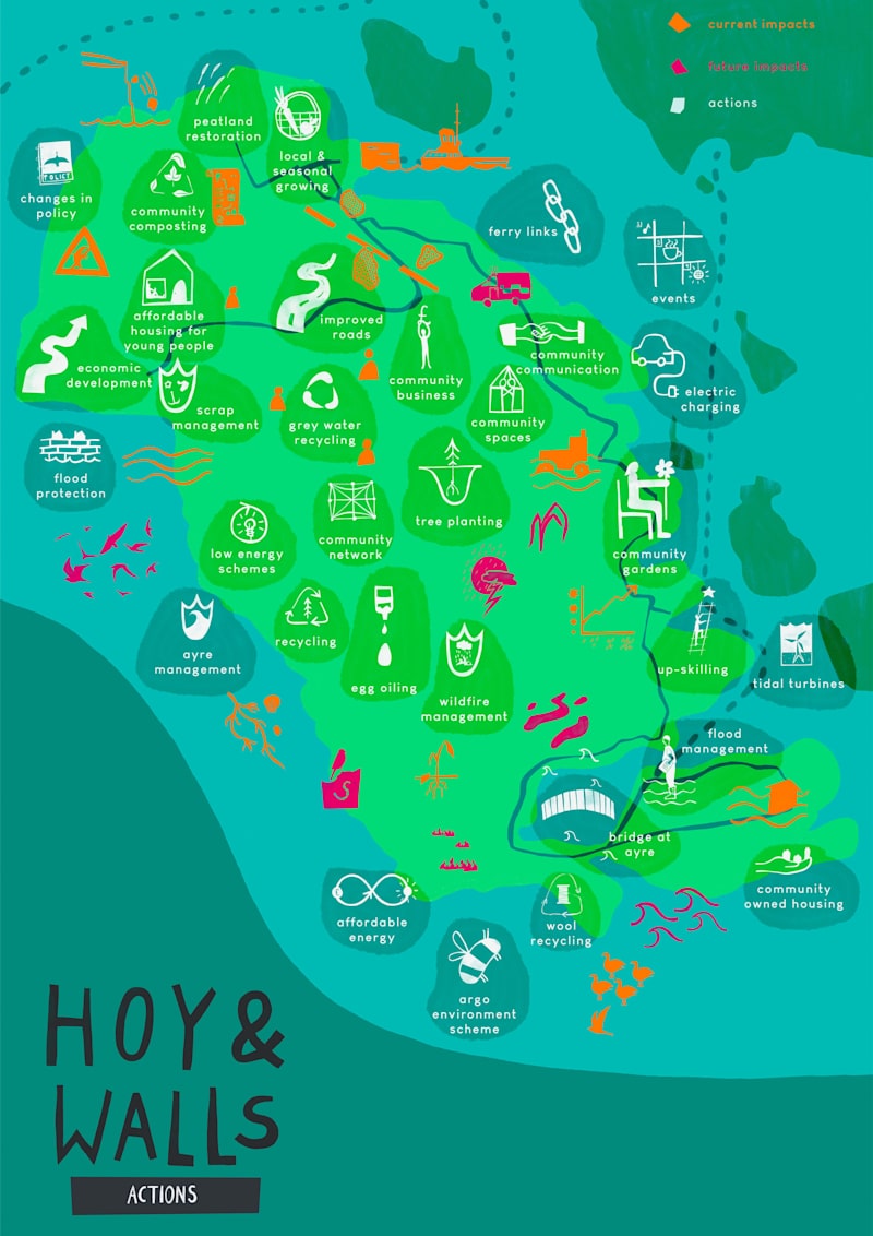 Cover image for Designing a Playful Map Infographic Series for a Climate Report
