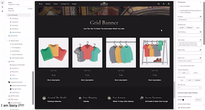 Cover image for This project was built for a client on Shopify, focusing on ...