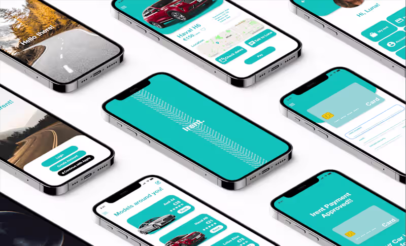 Cover image for Irent, App Design