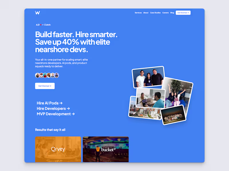 Cover image for IW homepage concept