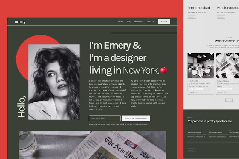 Cover image for Emery Webflow Template