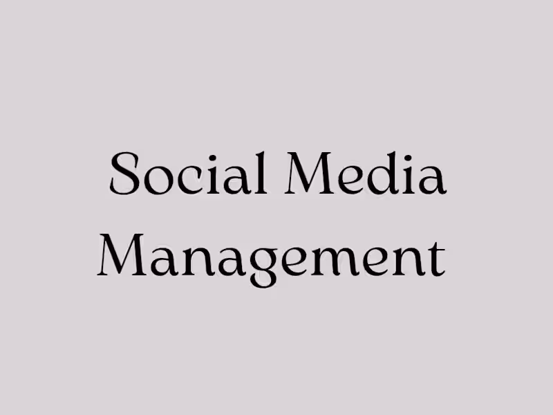 Cover image for Social Media Management and Content Creation