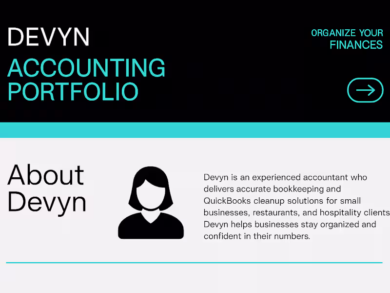 Cover image for Reliable Accounting & Bookkeeping | QuickBooks & Excel Expert