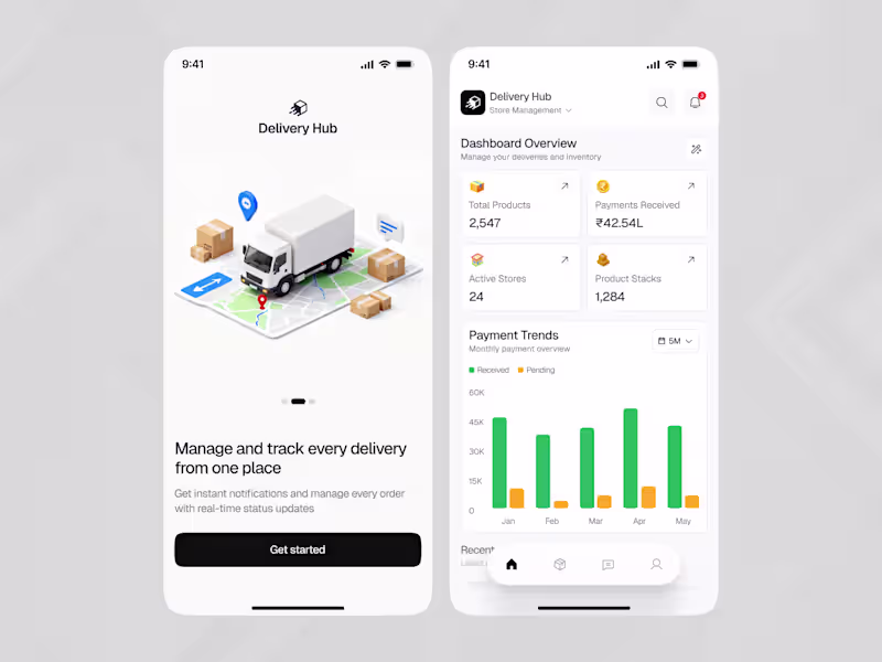 Cover image for Delivery Management App📦 ✨