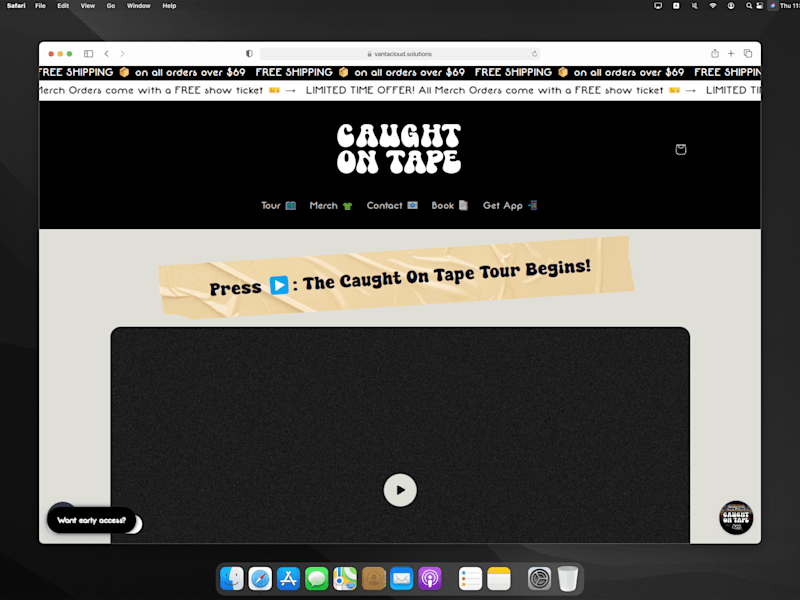Cover image for Setting the Stage: The Caught On Tape Tour Project