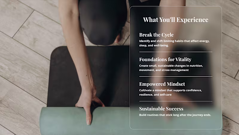 Cover image for Development for a Health and Wellness coach