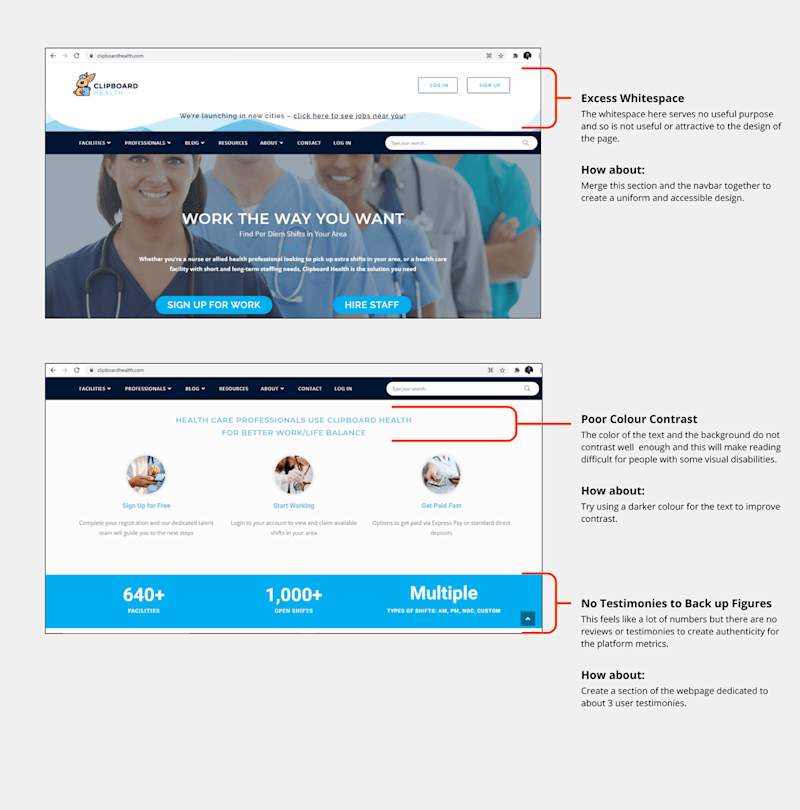 Cover image for Clipboard Healthcare Landing Page Roast :: Behance