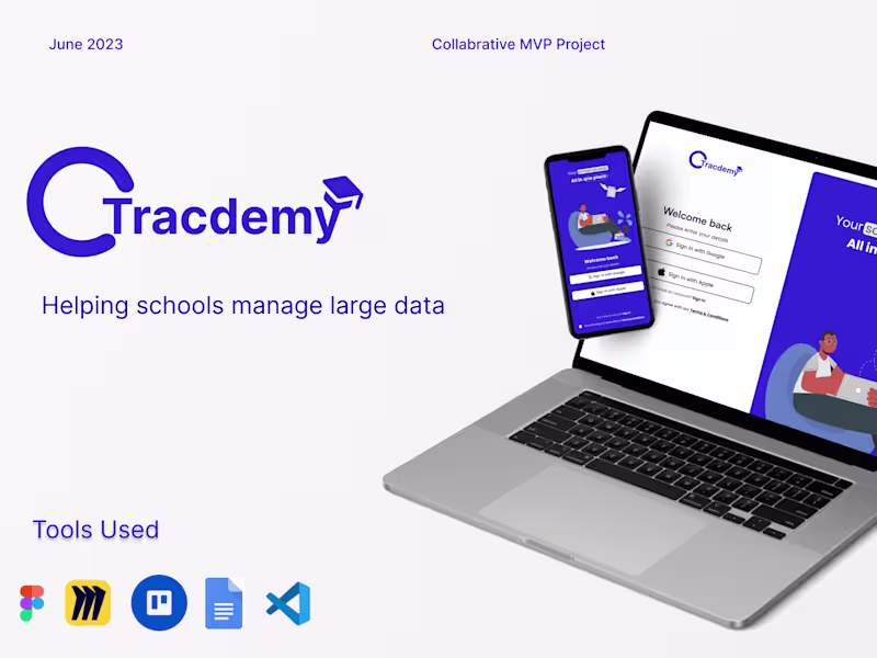 Cover image for Tracqdemy- Helping Schools manage large data