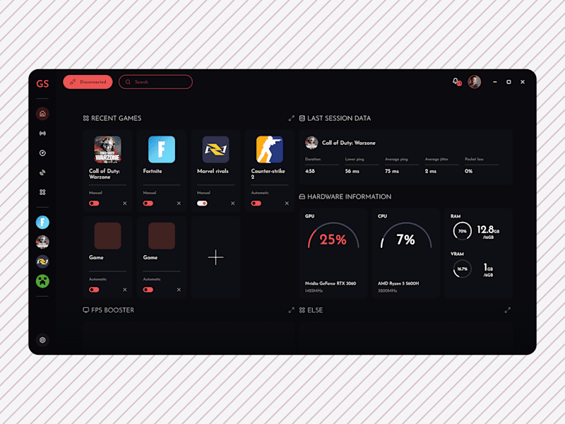 Cover image for GS - UI for Desktop Dashboard