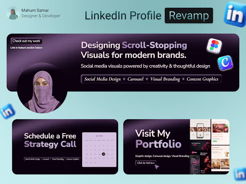 Cover image for Maymoona Niaz - LinkedIn Rebrand
