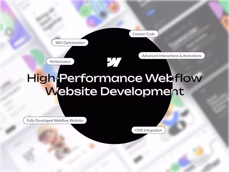 Cover image for High-Performance Webflow Website Development