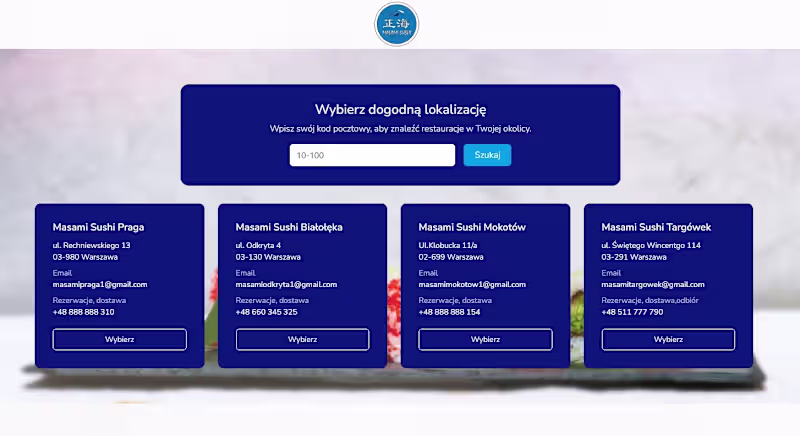 Cover image for Masami Sushi Website Design