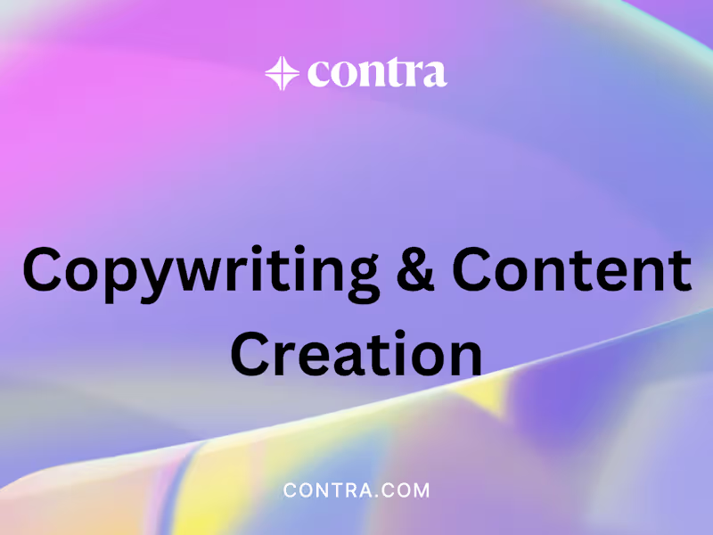 Cover image for Experienced article, blog, social media and copywriter.    