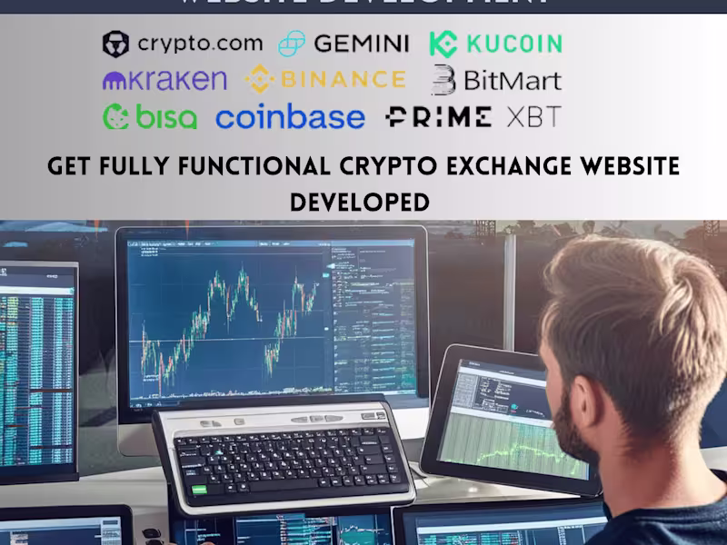 Cover image for Crypto Exchange website development P2P cypto trading local site