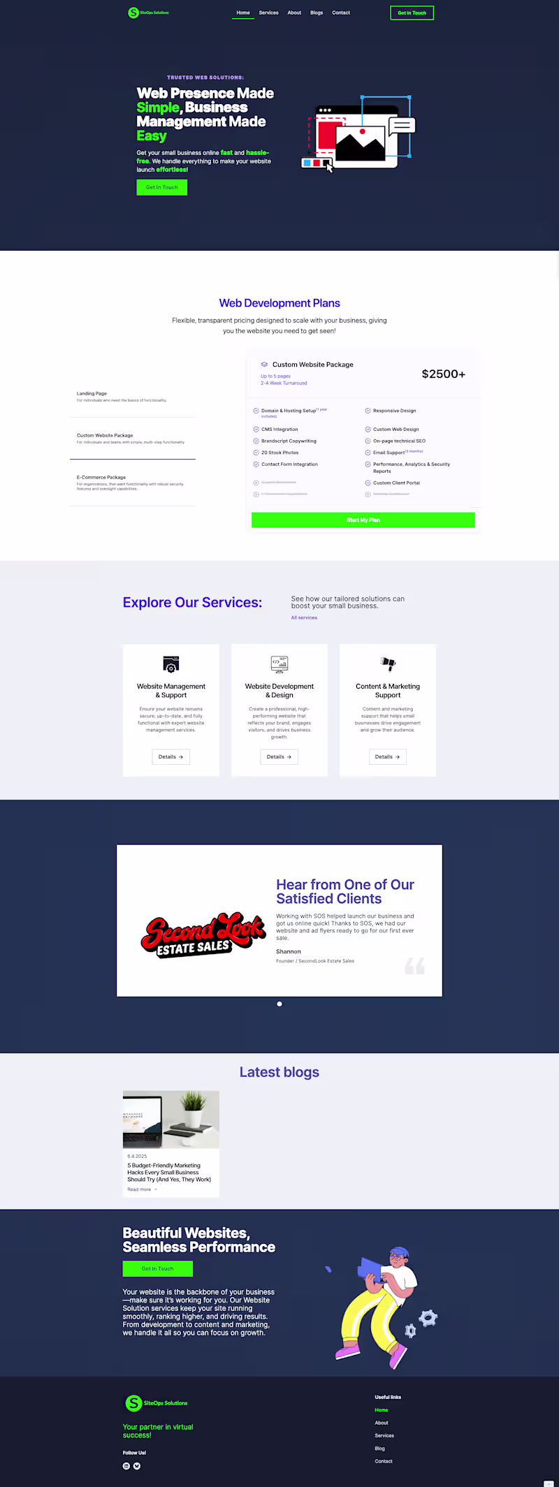 Cover image for SiteOps Web Solutions