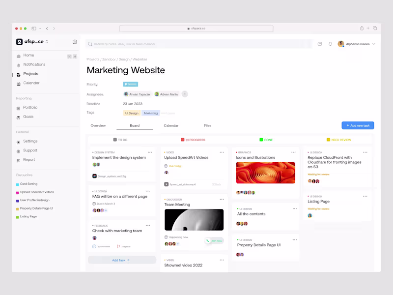 Cover image for Task Management Dashboard SaaS UI


This