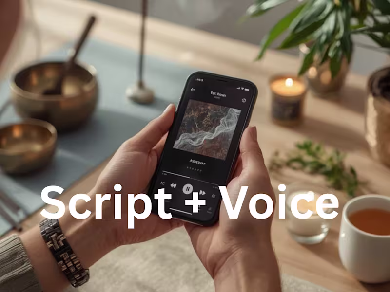 Cover image for Script + Voice – Full Audio Creation (EN/FR)