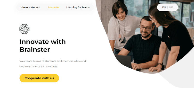 Cover image for Web Design for Brainster Hiring Platform