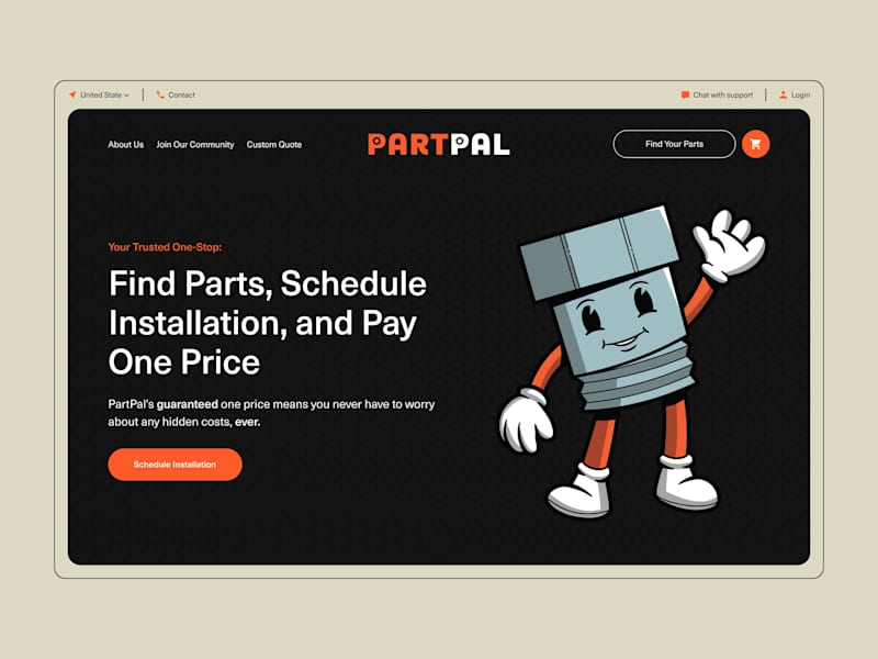 Cover image for PartPal — Website Design