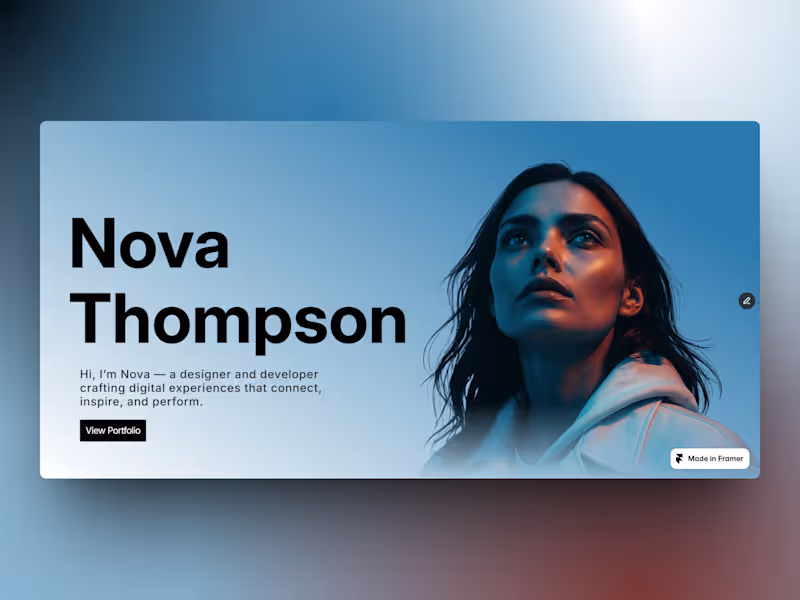 Cover image for Been playing around with some gradient ideas for the hero. �...