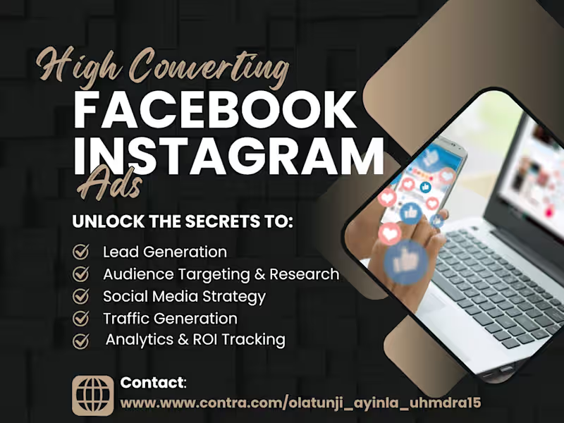 Cover image for I will create High Converting Facebook & Instagram ads 