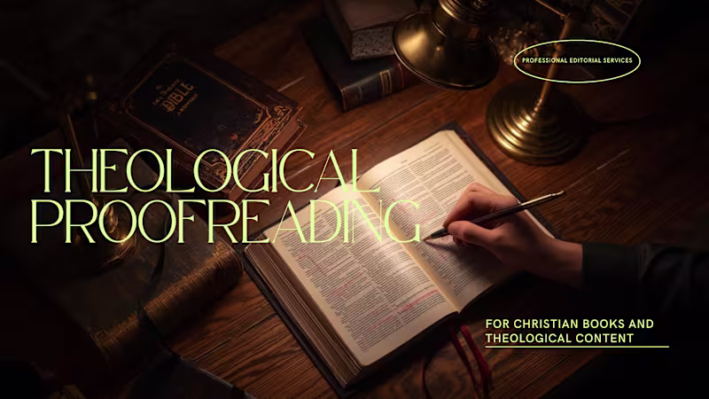Cover image for Theological Proofreading for Christian Books
