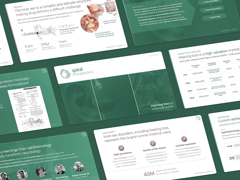Cover image for Clinical-Stage Pitch Deck: Spiral Therapeutics