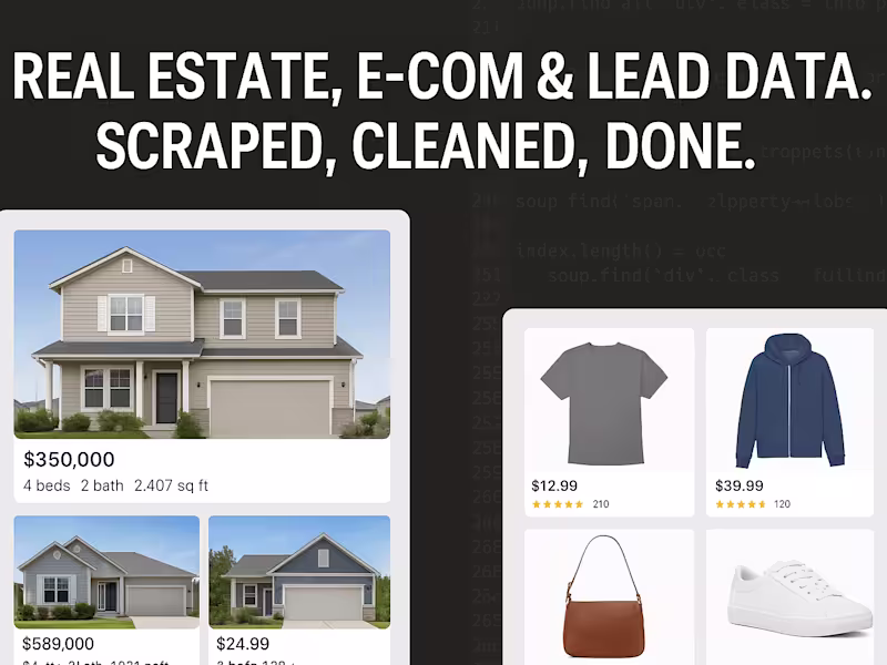 Cover image for Targeted Web Scraping & Data Extraction Services”
