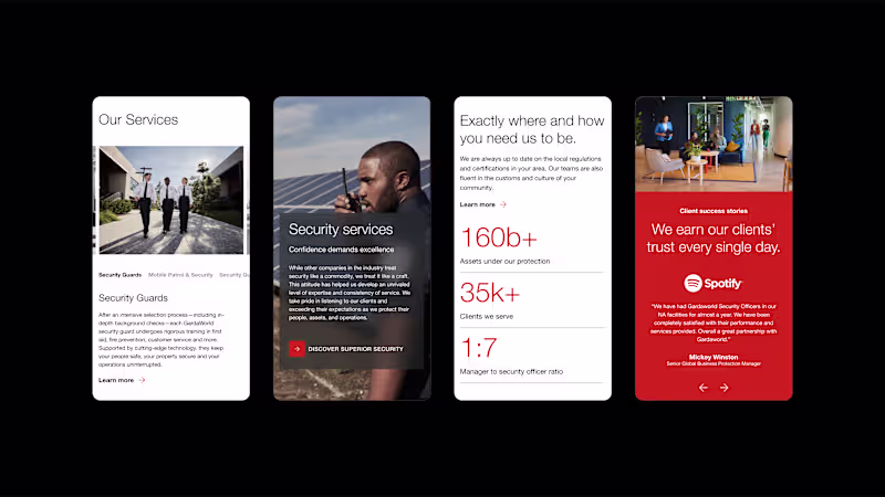 Cover image for GardaWorld: Brand Identity & Web Design