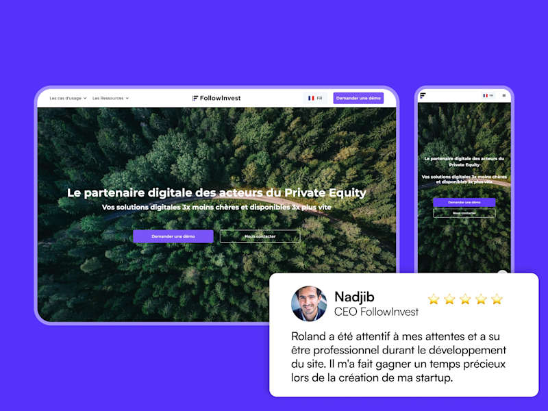 Cover image for FollowInvest Webflow website